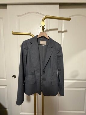 Banana Republic Charcoal Pinstripe women’s Blazer